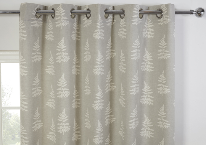 Esher Eyelet, Silver - Ready Made Curtains - Image 9